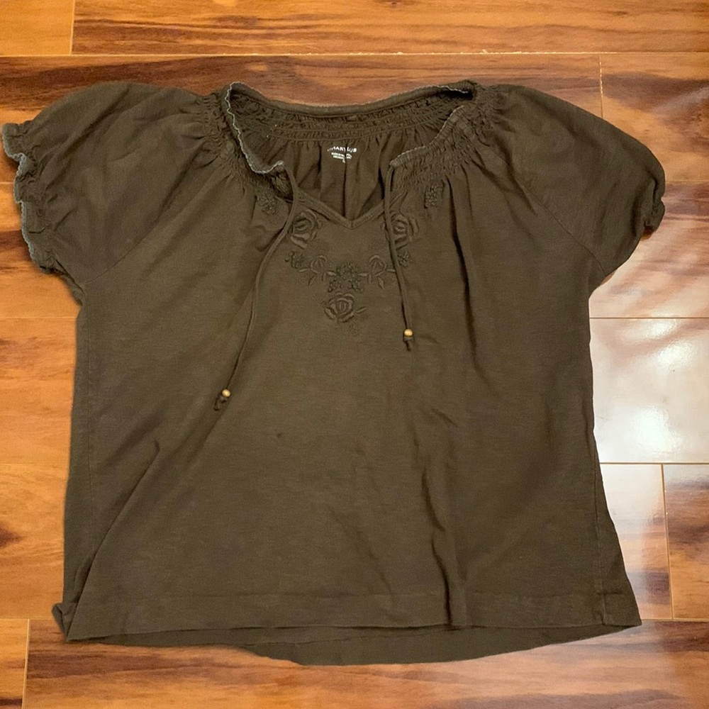 Casual brown blouse